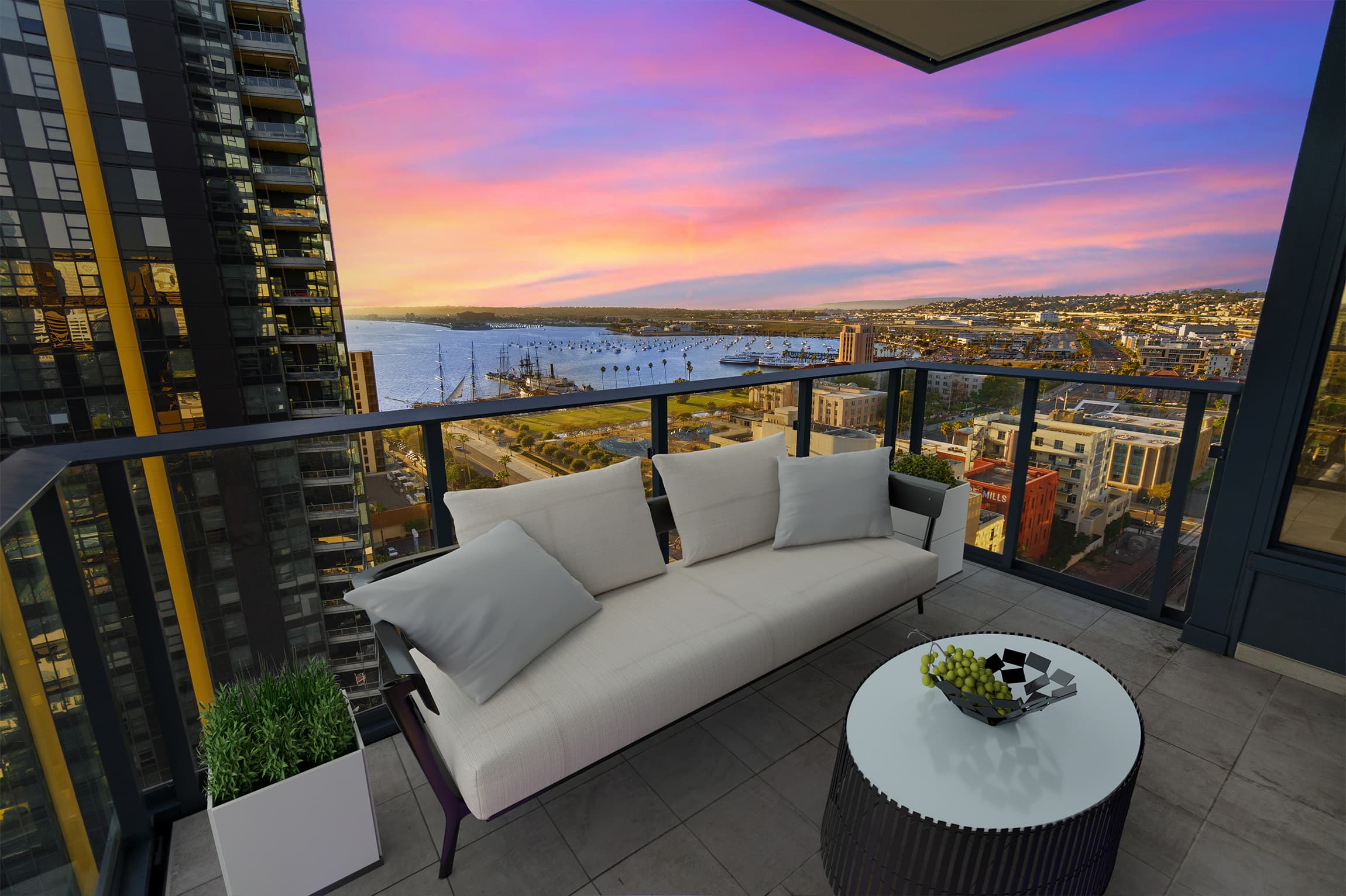 Twilight Balcony Lounge after edit