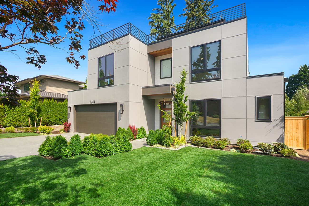Contemporary Entry Lawn after edit