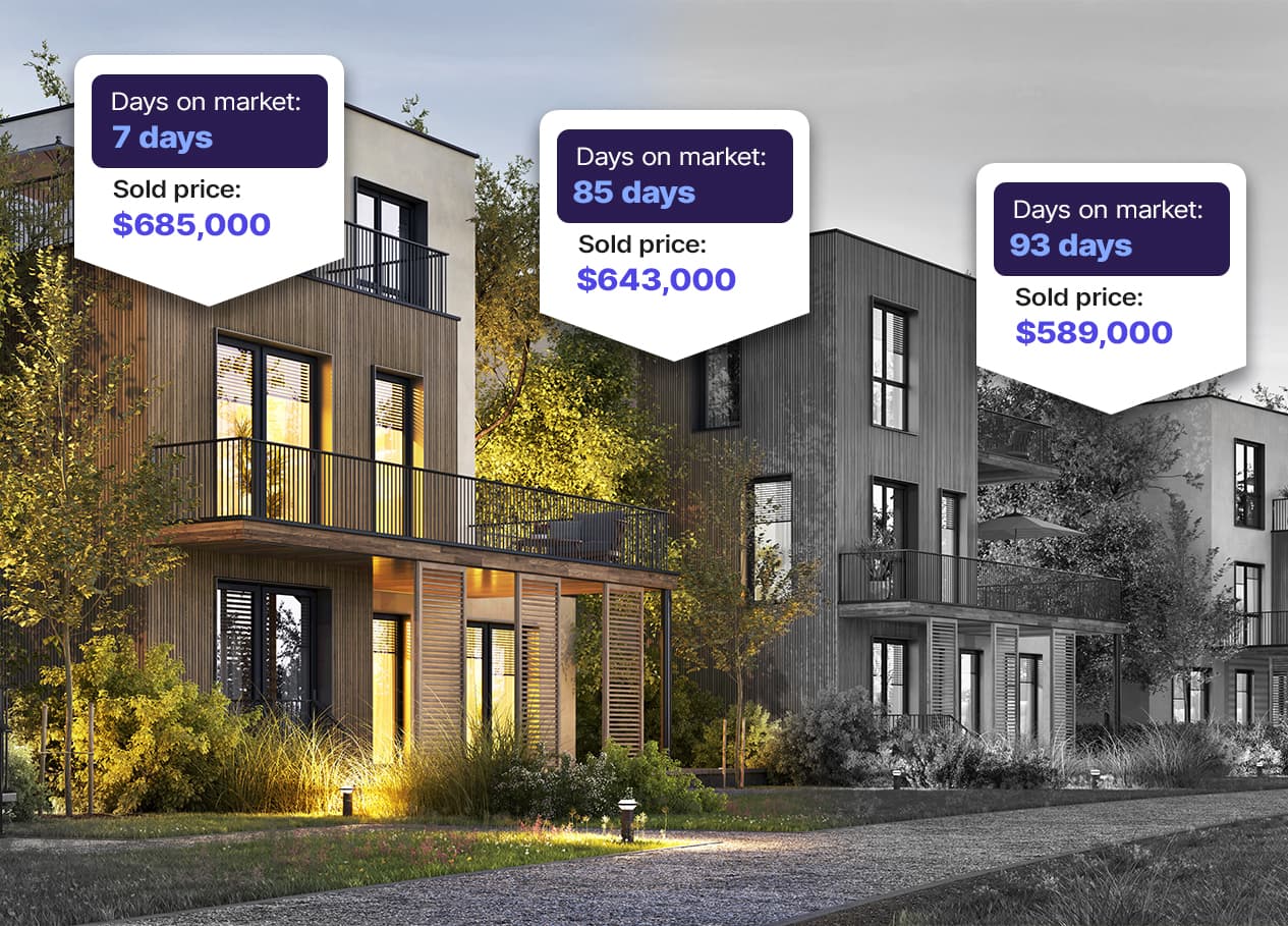 Staged homes sell for more