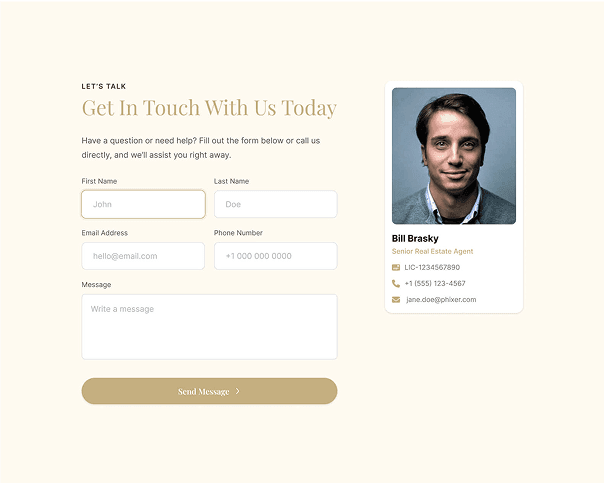 Broker Contact Integration